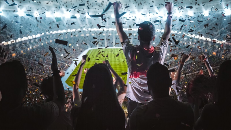 足球讓分|觀眾歡呼示意圖 足球讓分|觀眾歡呼示意圖